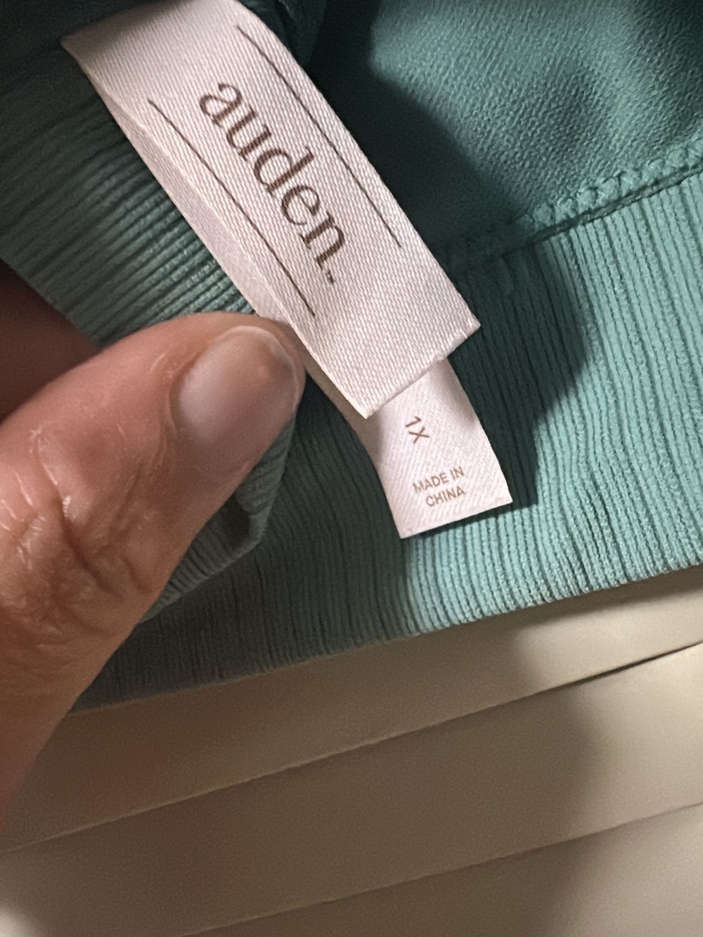 Auden Ribbed Seamless Bralette - Teal Green - Picture 2 of 5